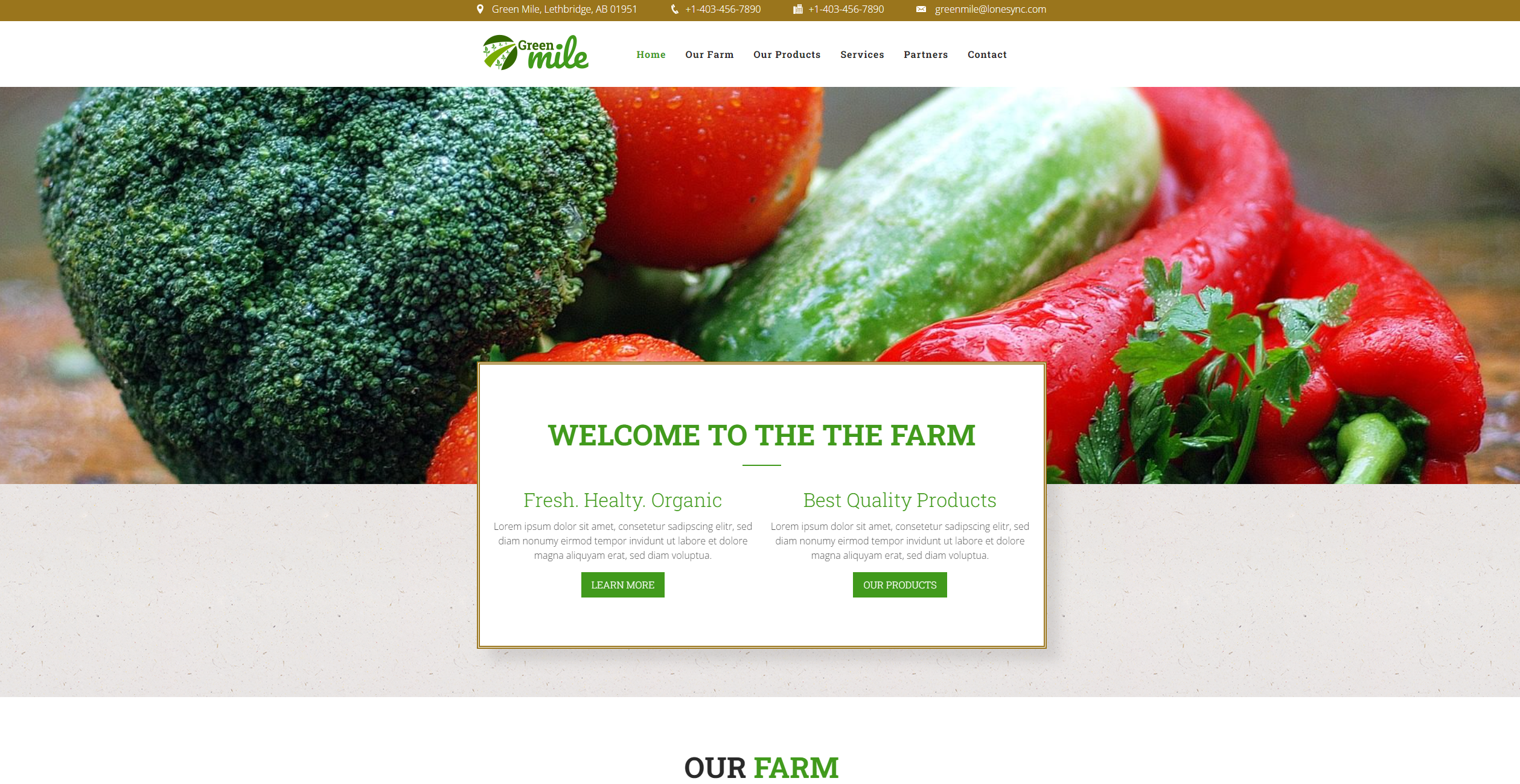 Farm and Ag Website Design by LoneSync Website Builder